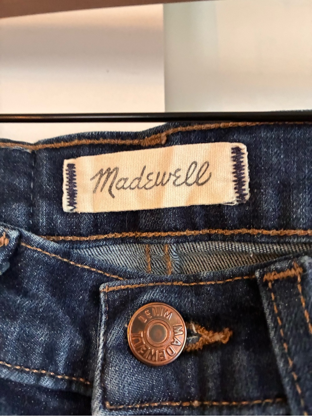 Madewell Indigo Denim 10” High Rise Skinny Jeans size 24